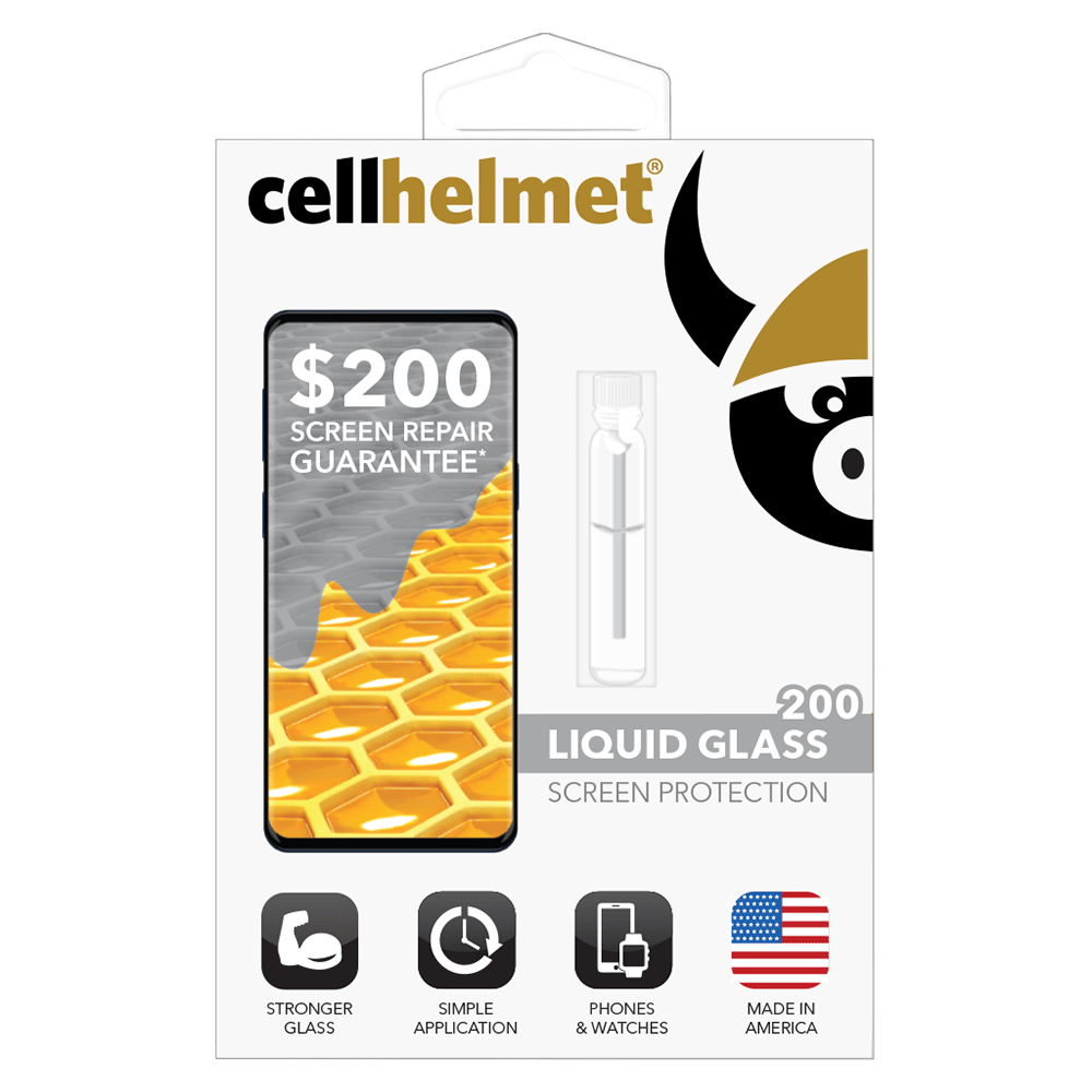 Cellhelmet Liquid Glass $200 Guarantee Screen Protection for Phones by Cellhelmet