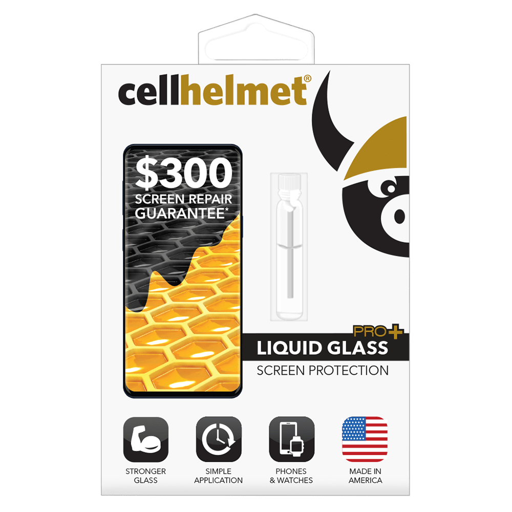 Cellhelmet Liquid Glass Pro Plus $300 Guarantee Screen Protection for Phones by Cellhelmet