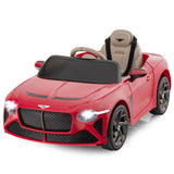 12V Battery Powered Licensed Bentley Bacalar Kids Ride-on Racer Car-Red