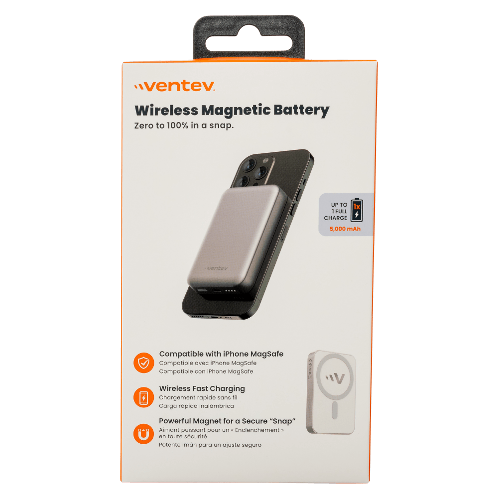 Ventev Portable Magnetic Battery 5,000 mAh by Ventev