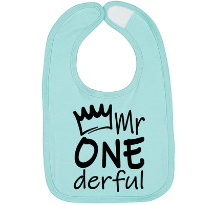 Mr Onederful First Birthday Smash Cake Bib