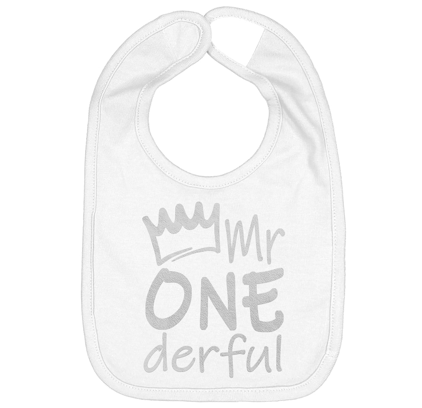 Mr Onederful First Birthday Smash Cake Bib