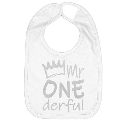 Mr Onederful First Birthday Smash Cake Bib