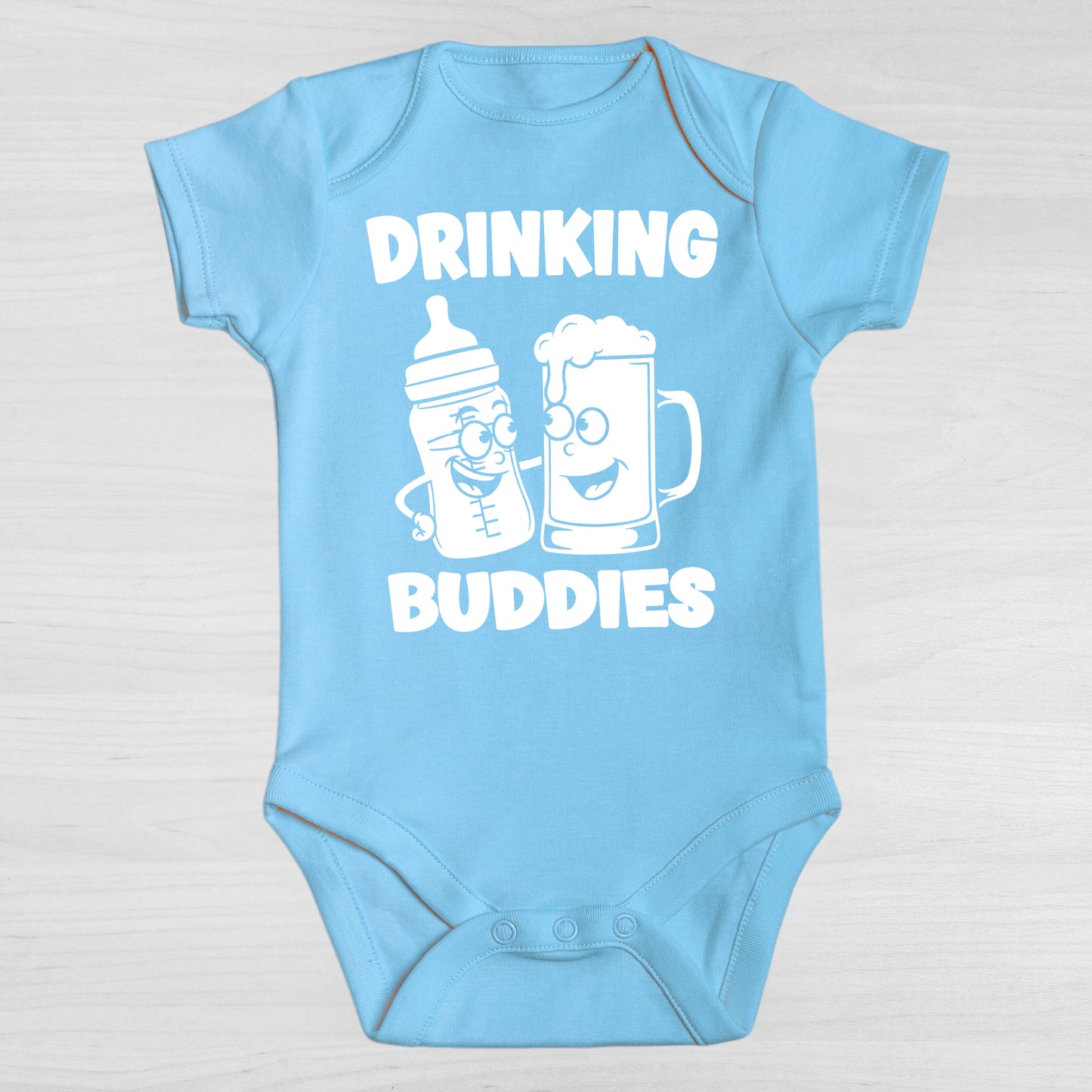 New Drinking Buddies Mug Onesies & Bodysuits
