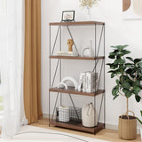 2/3/4/5-Tier Multipurpose Display Rack with Metal Frame-4-Tier