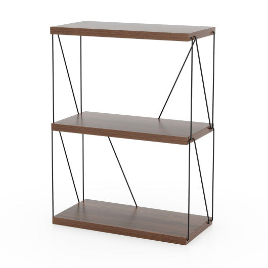 3-Tier Multipurpose Display Rack with Metal Frame