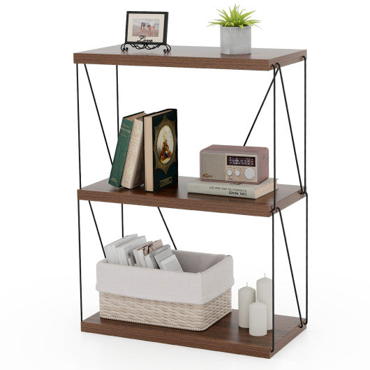 3-Tier Multipurpose Display Rack with Metal Frame