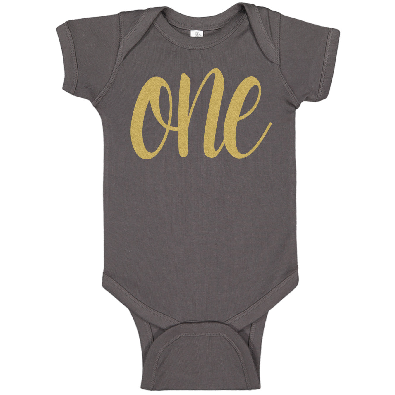 One Gold First Birthday Onesies & Bodysuits