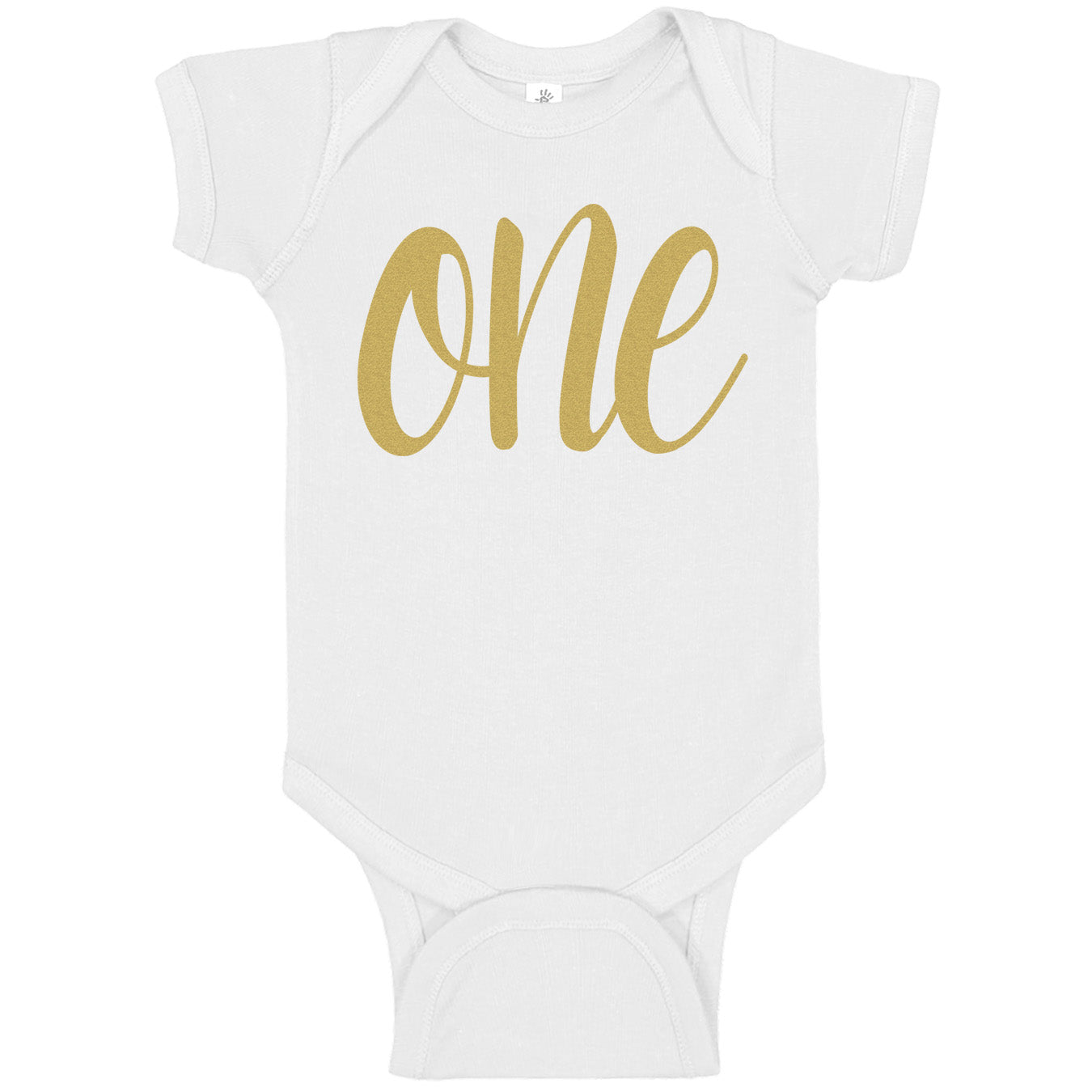 One Gold First Birthday Onesies & Bodysuits