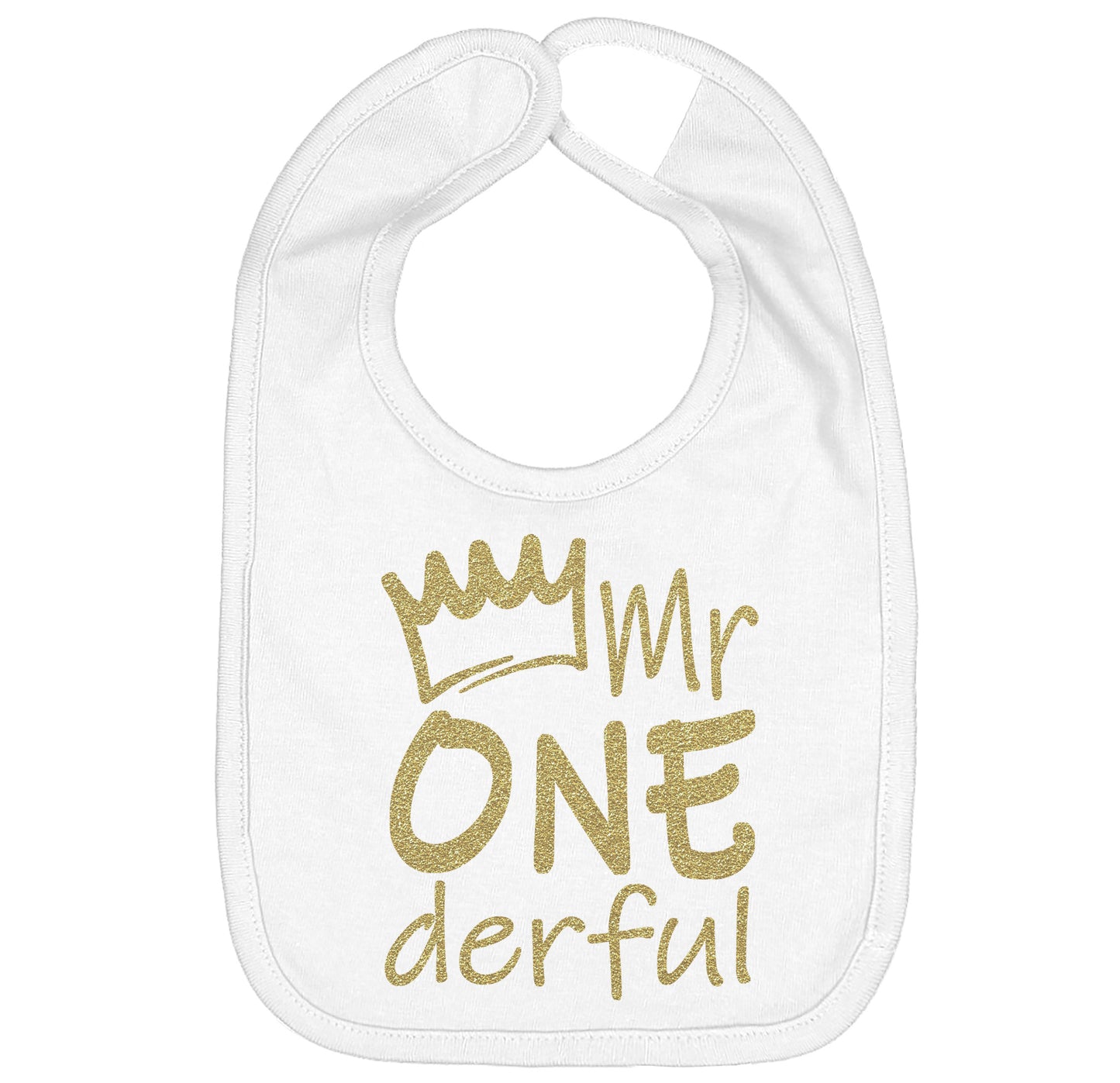Mr Onederful First Birthday Smash Cake Bib