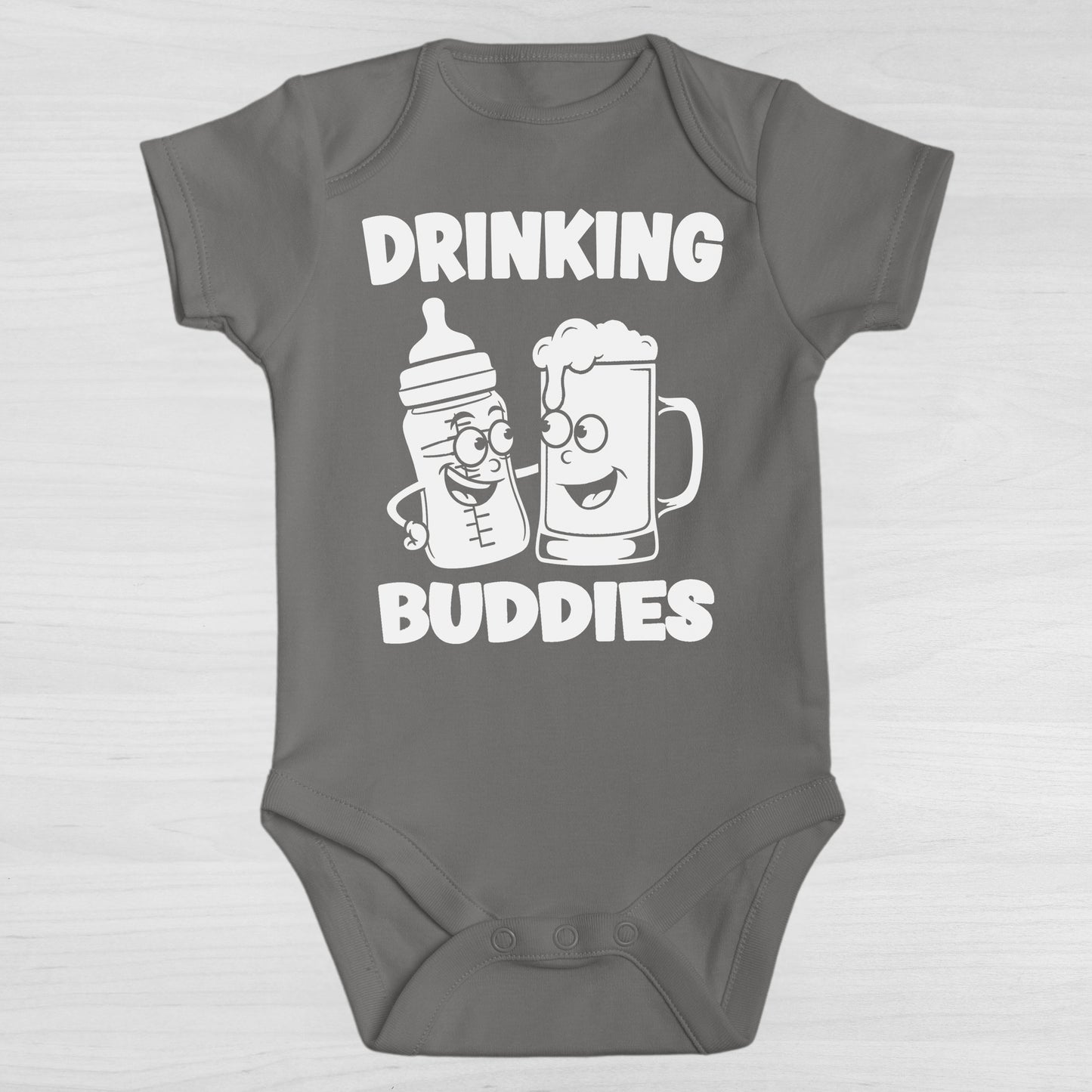 New Drinking Buddies Mug Onesies & Bodysuits