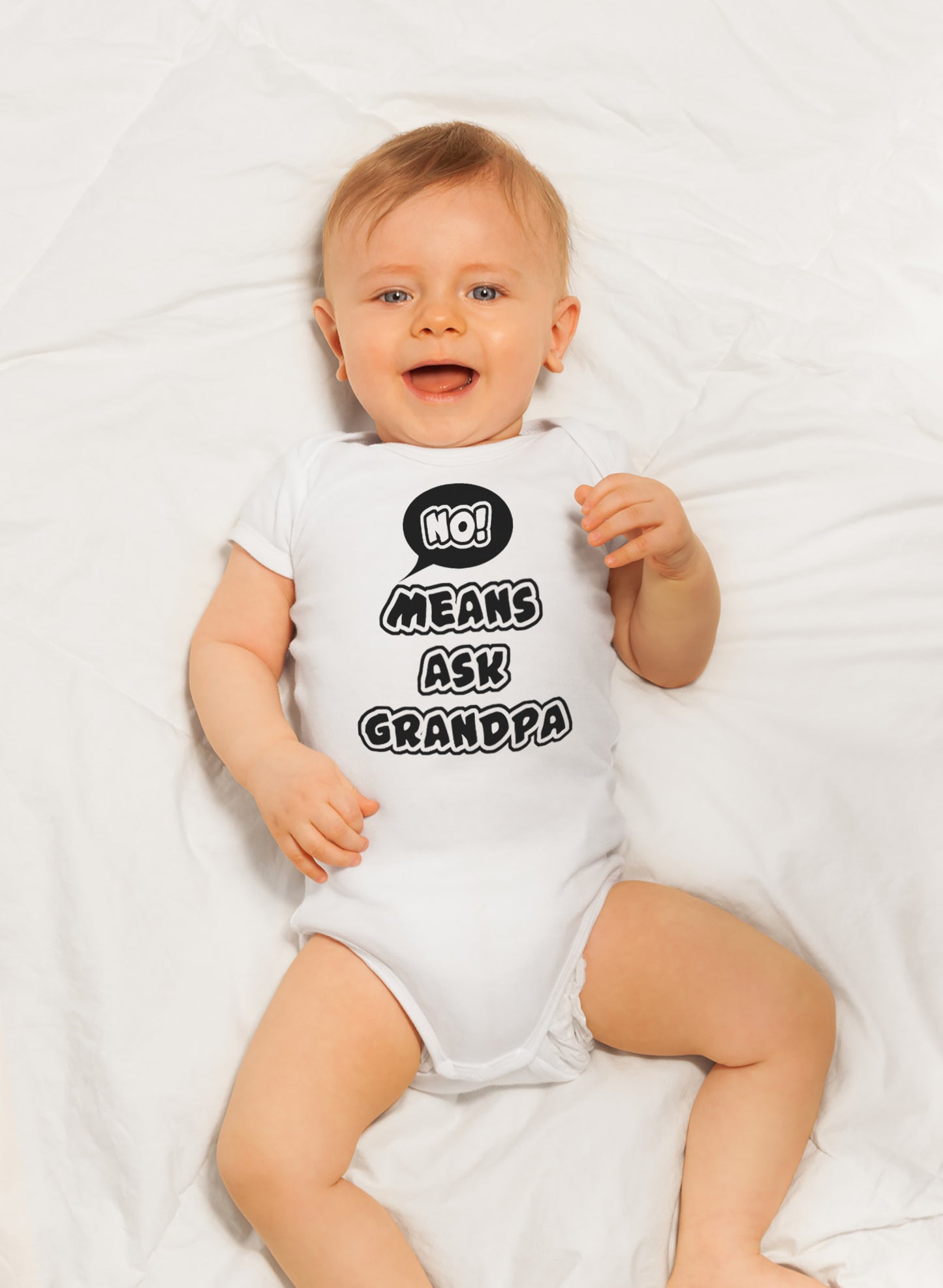 No Means Ask Grandpa Onesies & Bodysuits