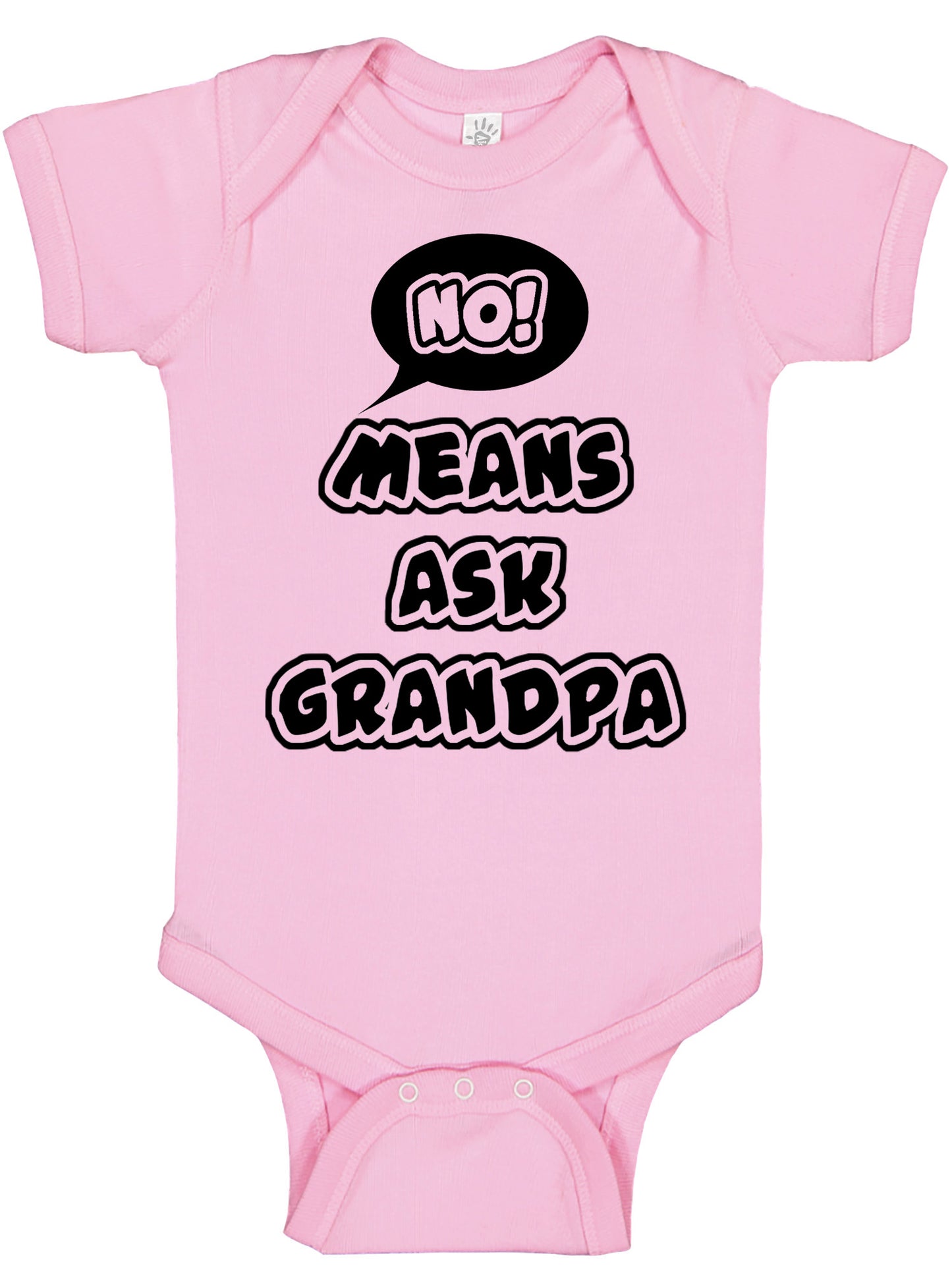 No Means Ask Grandpa Onesies & Bodysuits