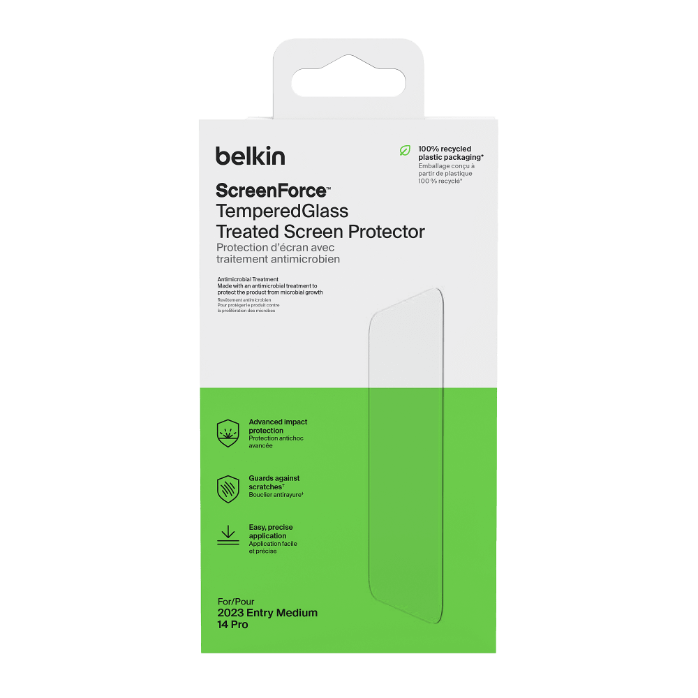 Belkin Glass Screen Protector with EZ Tray for Apple iPhone 15 / iPhone 16 by Belkin