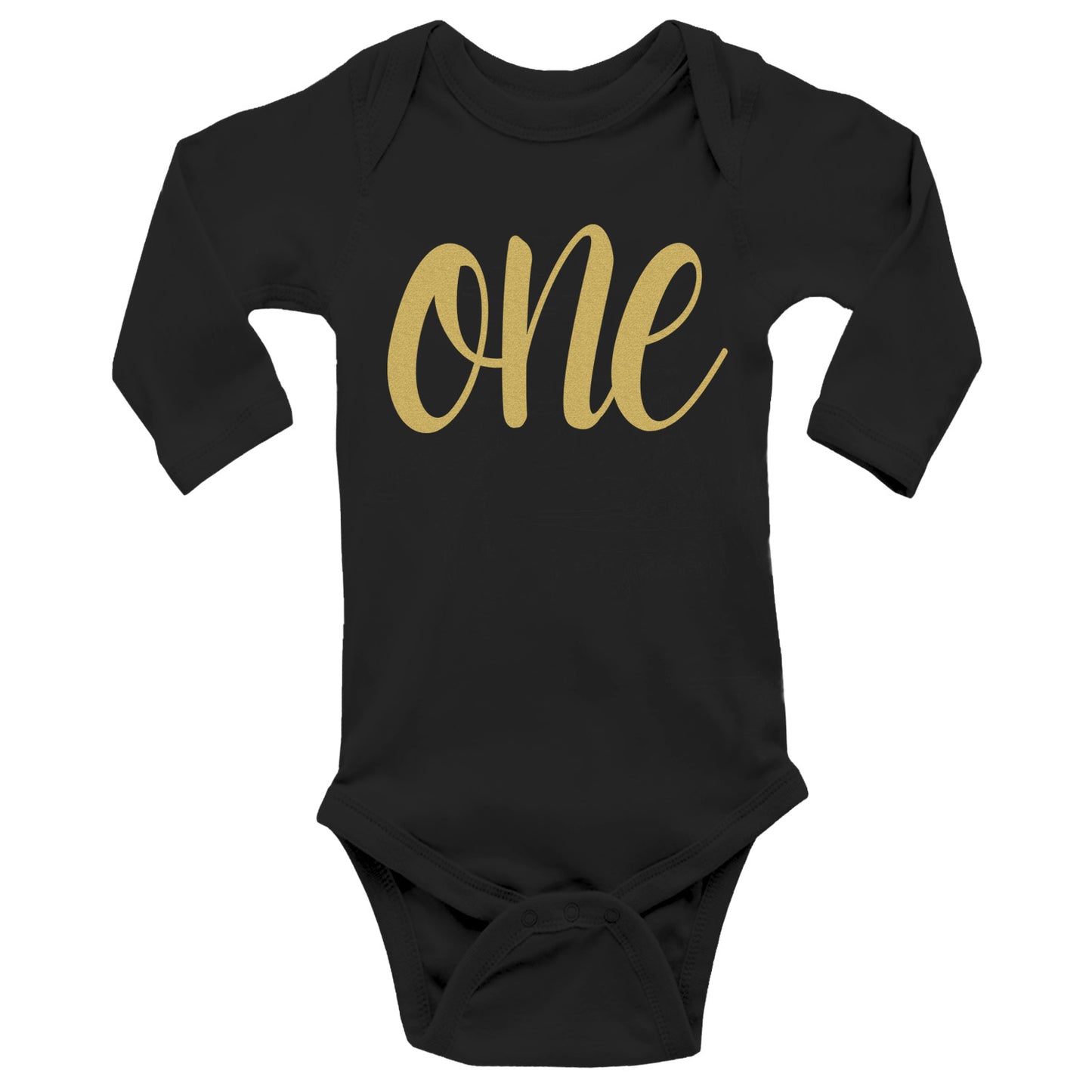 One Gold First Birthday Onesies & Bodysuits