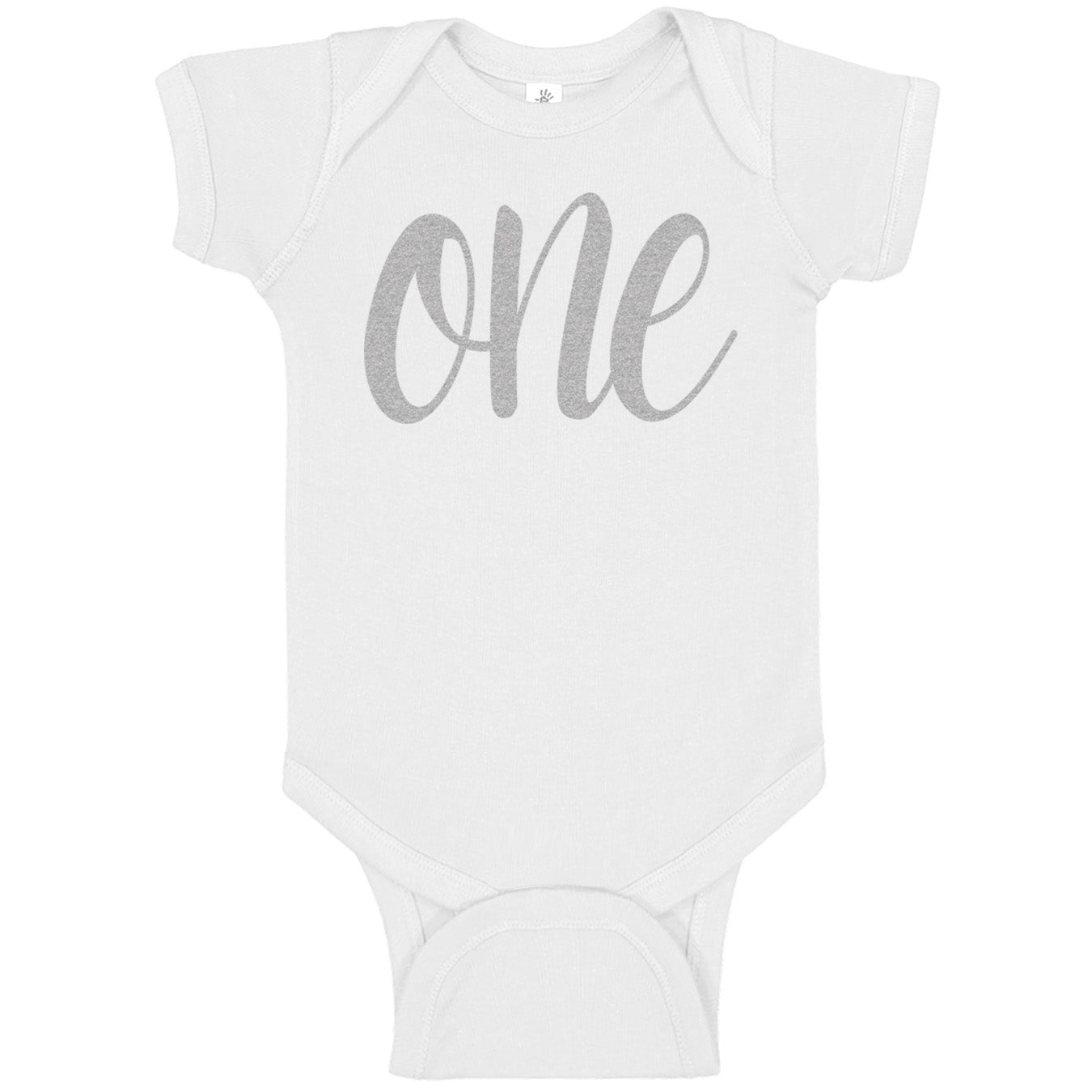 One Silver First Birthday Onesies & Bodysuits