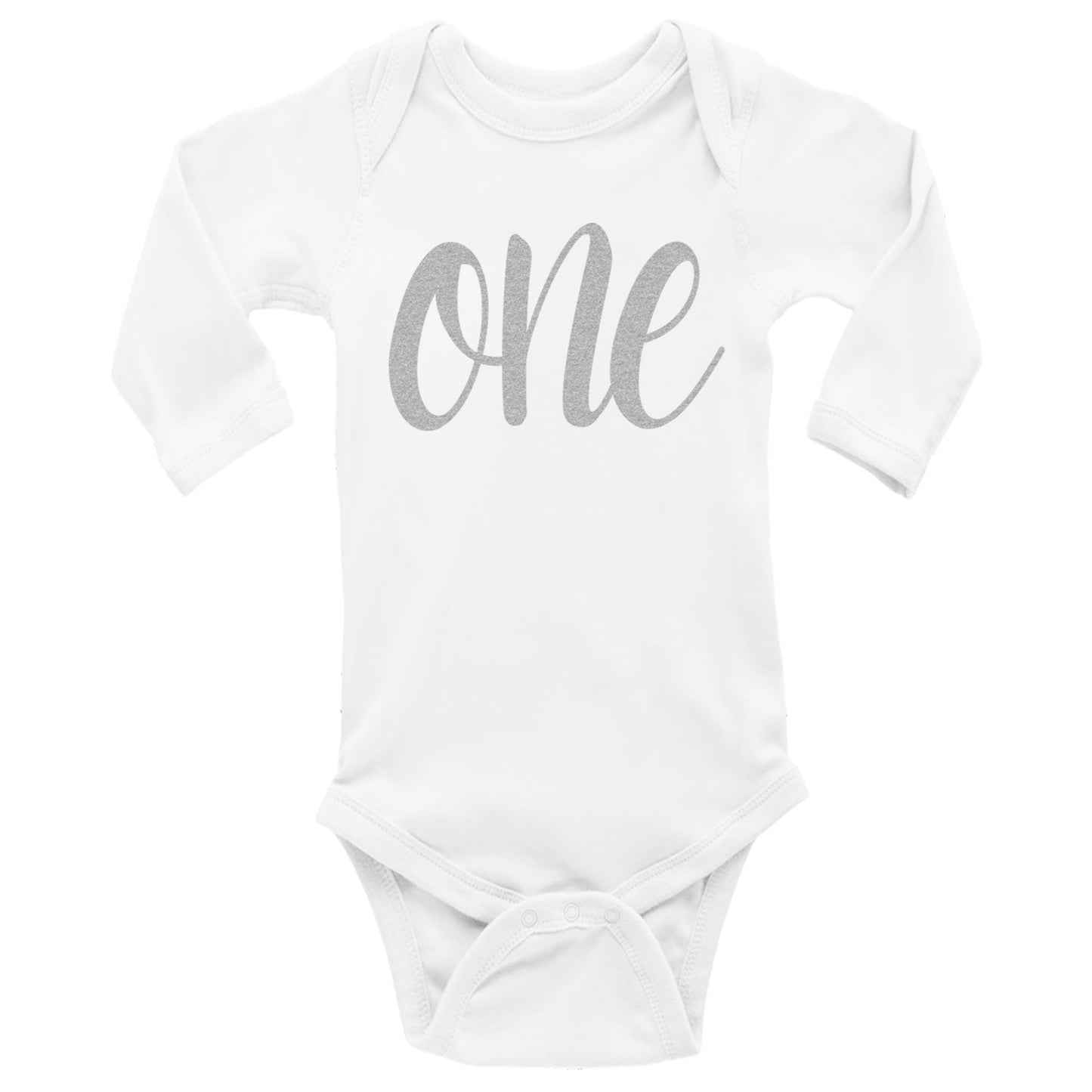 One Silver First Birthday Onesies & Bodysuits