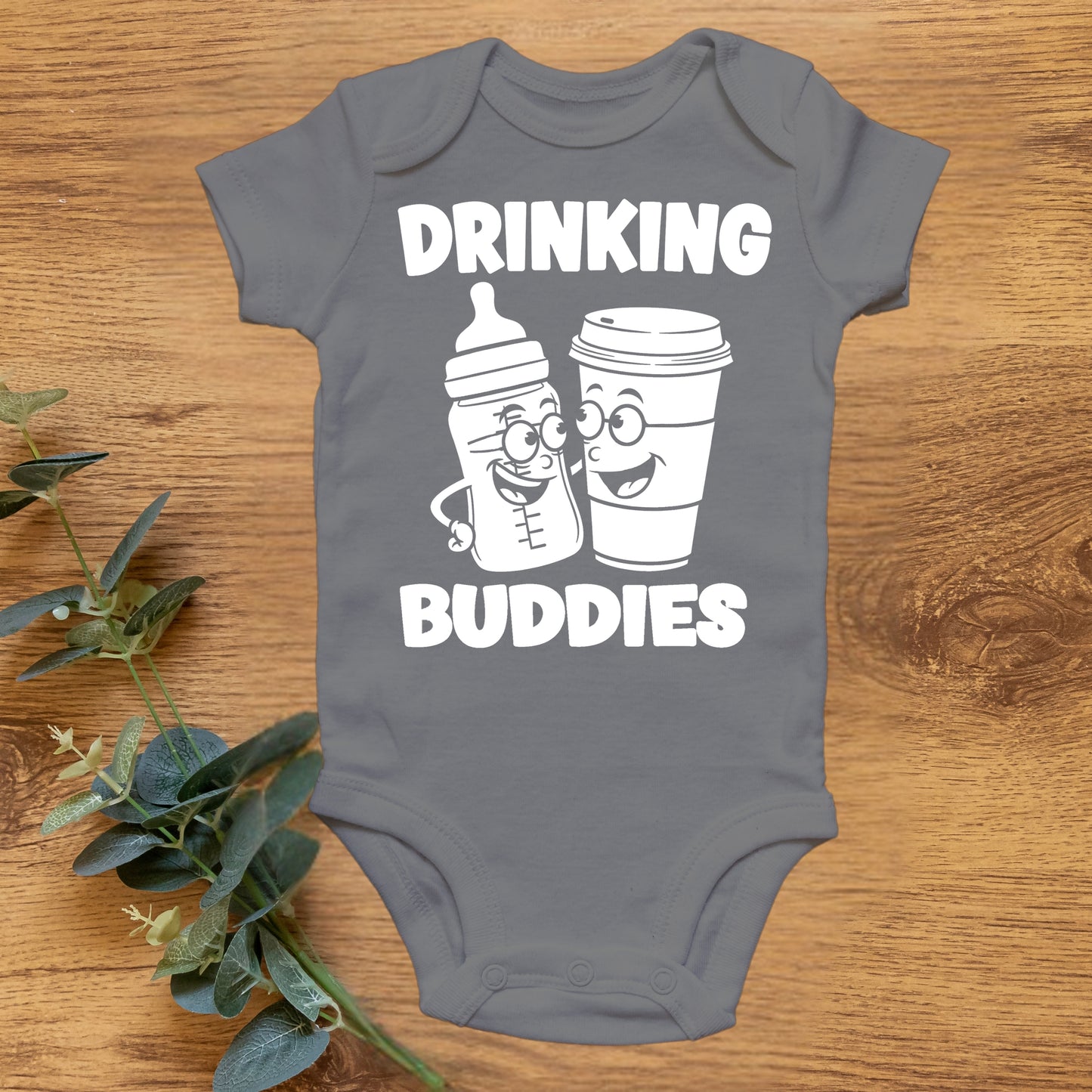 New Drinking Buddies Coffee Onesies & Bodysuits