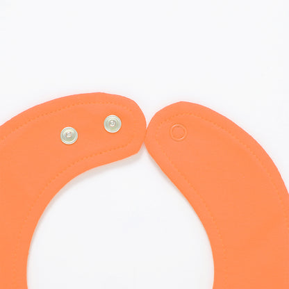 Aidens Corner Organic Cotton Baby Bibs | Orange