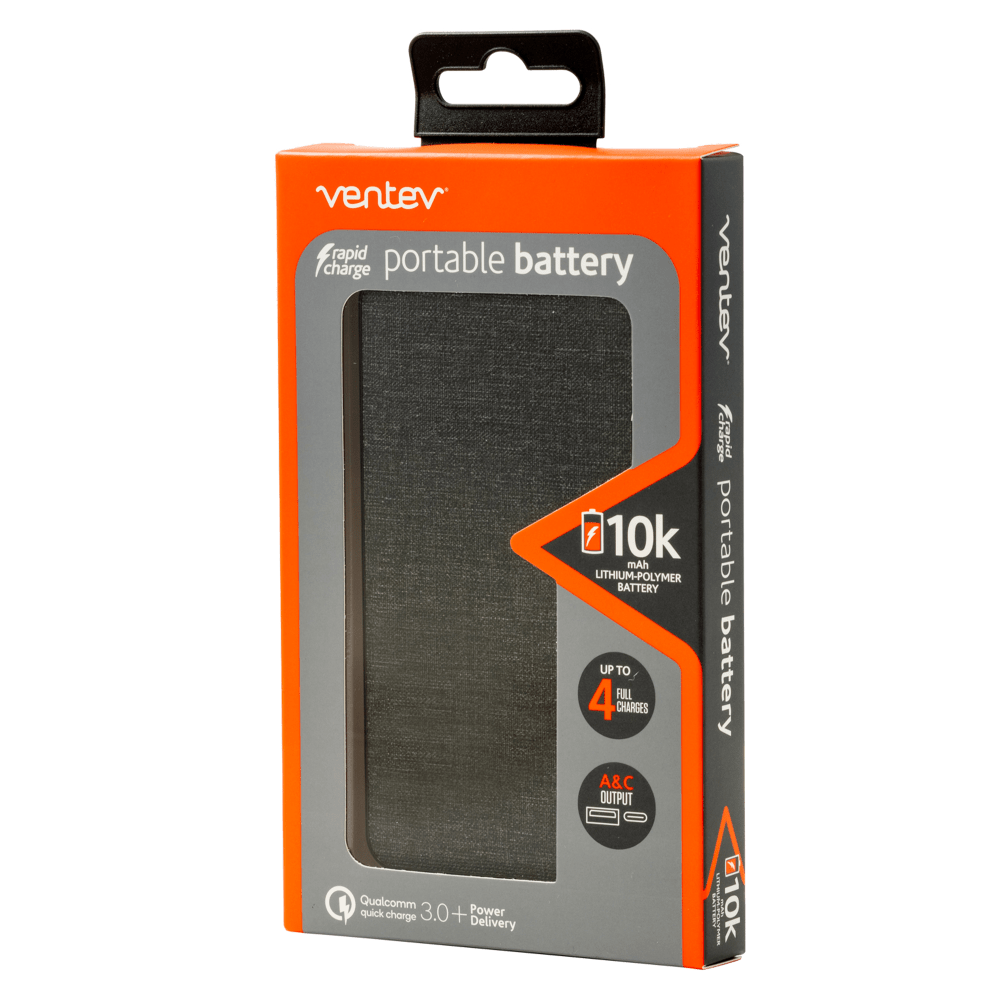 Ventev Portable Battery PD 10,000 mAh by Ventev