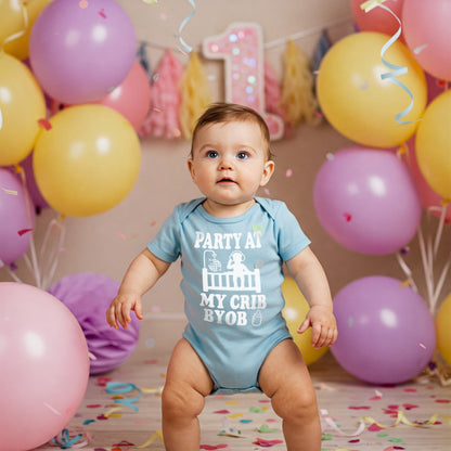 Party At My Crib Onesies & Bodysuits