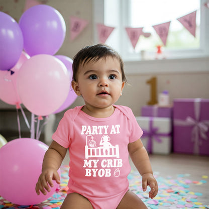 Party At My Crib Onesies & Bodysuits