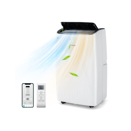 12000/14000 BTU Portable Air Conditioner with Heat and Smart WiFi-14000 BTU