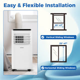 8000/10000 BTU Portable Air Conditioner with Remote Control Cools up to 250/350 Sq.Ft-10000 BTU