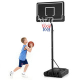 Portable Outdoor Basketball Hoop 6.9-8.5 FT Adjustable with Fillable Base Shatterproof PC Backboard