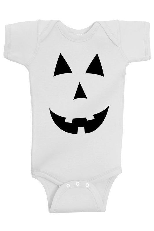 Pumpkin Face Halloween Onesies & Bodysuits