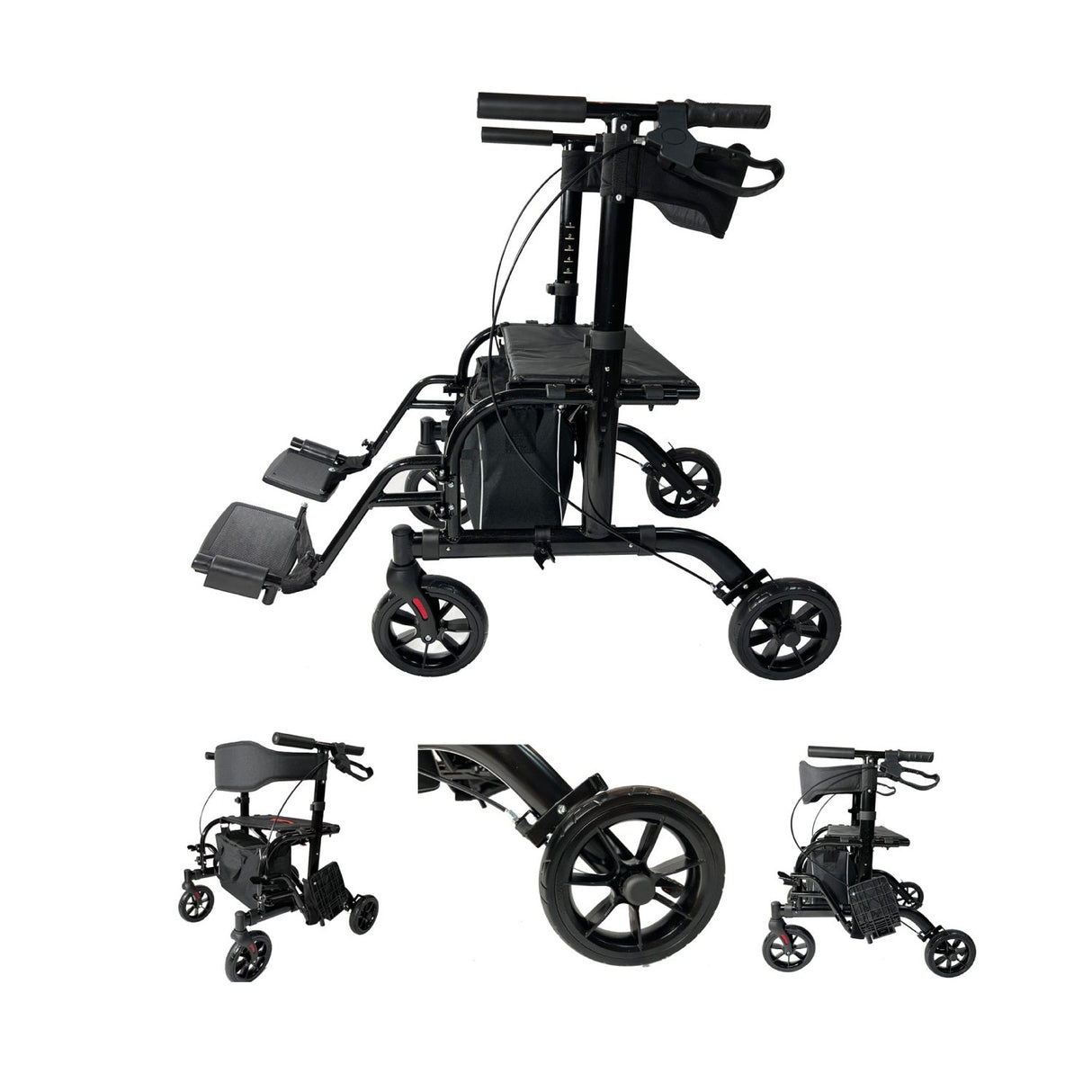 2 IN 1 Rolling Rollator Walker by Pursonic