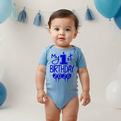 My 1st Birthday Baby Bodysuit – First Birthday Outfit for Boys or Girls, Soft Cotton Party Clothing | 2026 Design
