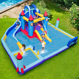 Rocket Theme Inflatable Water Slide Park