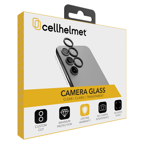 Cellhelmet Tempered Glass Camera Screen Protector for Samsung Galaxy S24 Ultra (One Piece) Clear by Cellhelmet