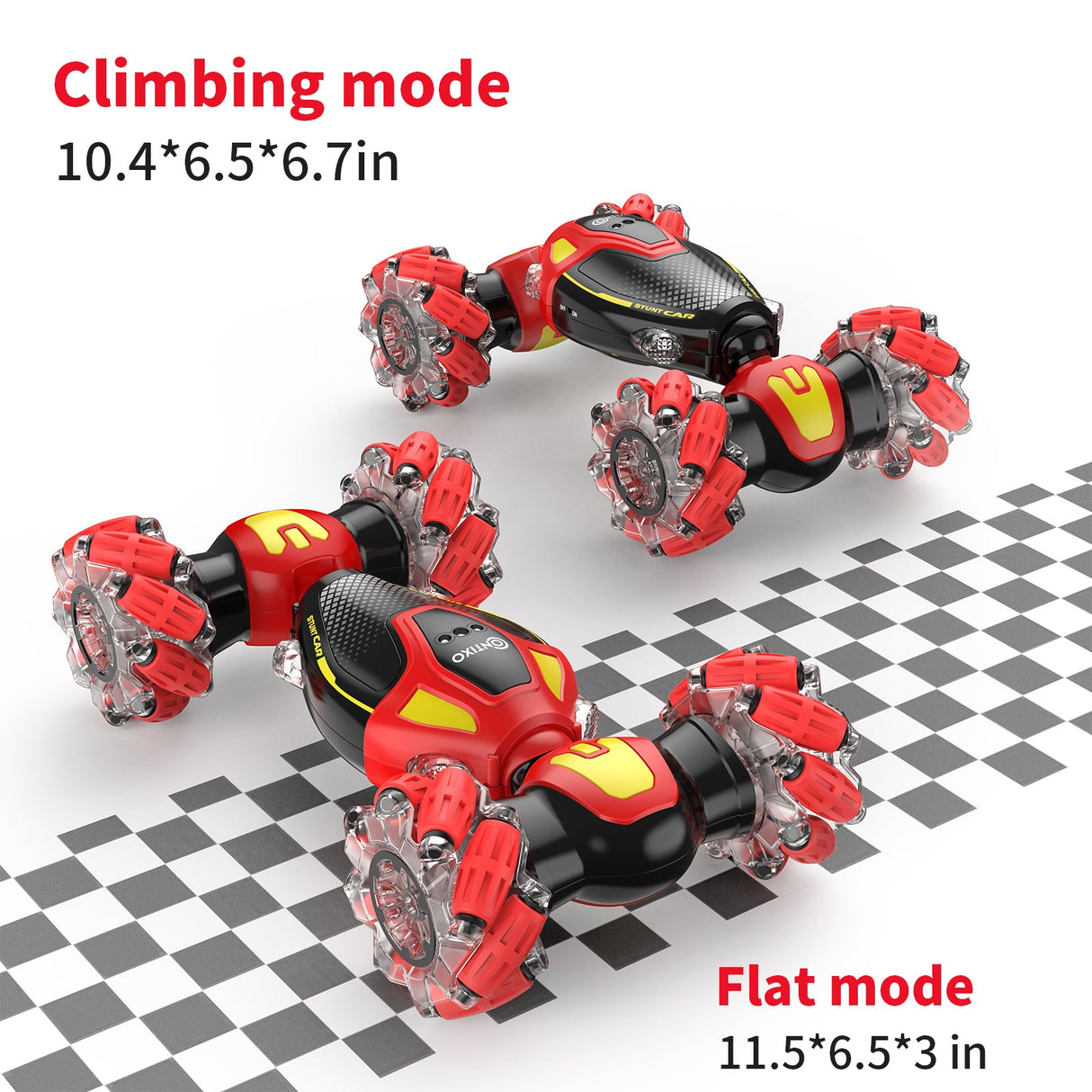 Contixo SC10 Cobra Speed Crawler RC Stunt Car - 4WD with Remote & Gesture Control, Red by Contixo