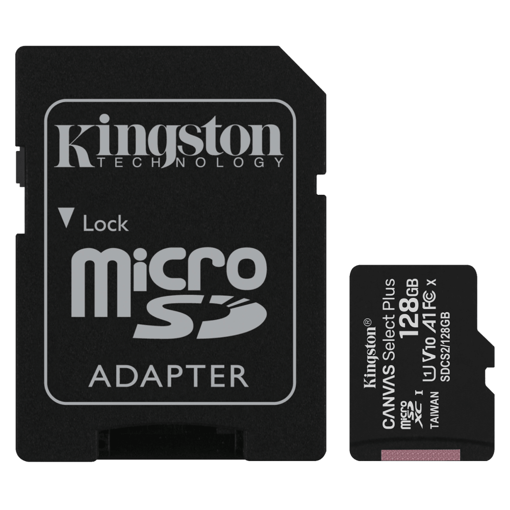 Kingston microSDXC Canvas Select Plus 128GB Memory Card and Adapter by Kingston