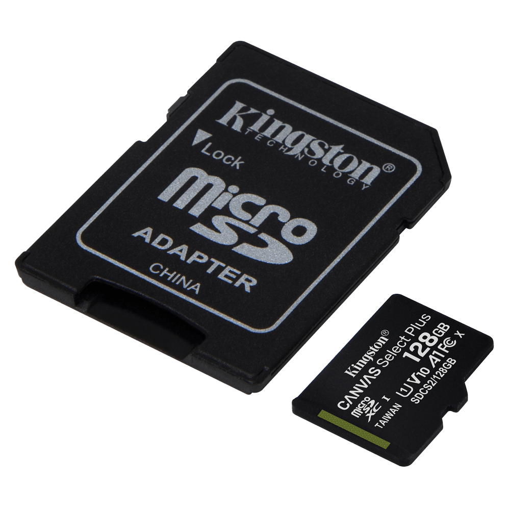 Kingston microSDXC Canvas Select Plus 128GB Memory Card and Adapter by Kingston