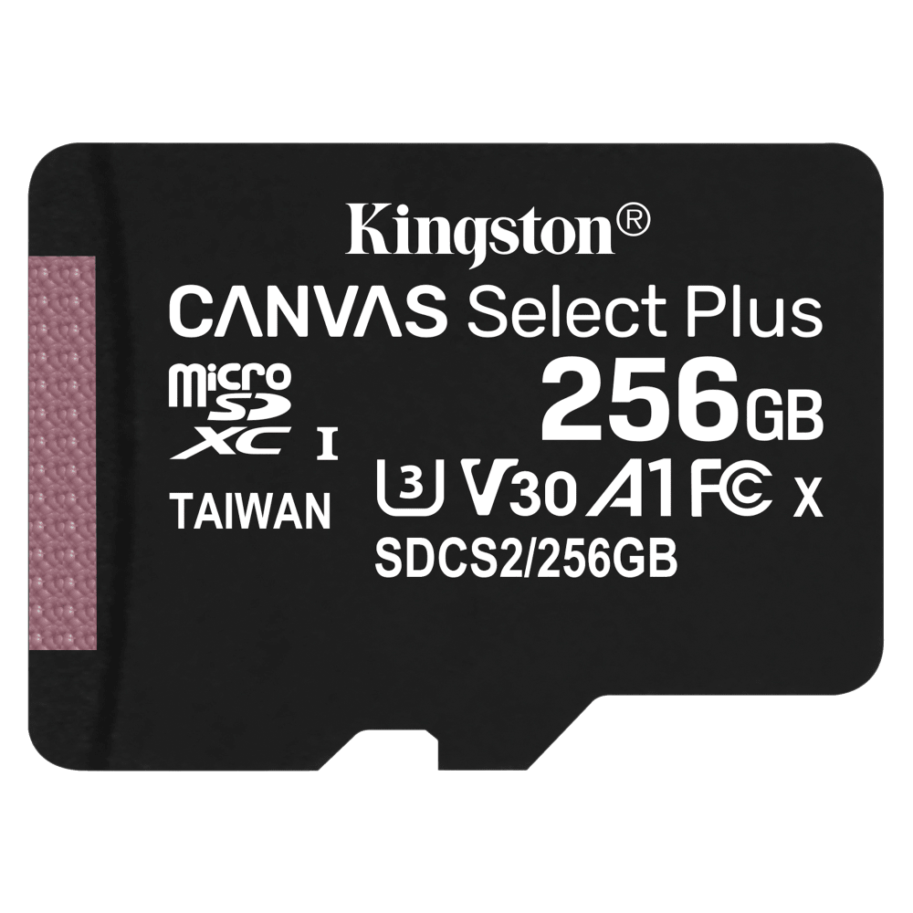 Kingston microSDXC Canvas Select Plus 256GB Memory Card and Adapter by Kingston