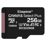 Kingston microSDXC Canvas Select Plus 256GB Memory Card and Adapter by Kingston