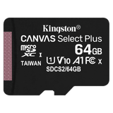 Kingston microSDXC Canvas Select Plus 64GB Memory Card and Adapter by Kingston