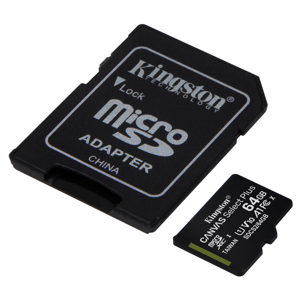 Kingston microSDXC Canvas Select Plus 64GB Memory Card and Adapter by Kingston