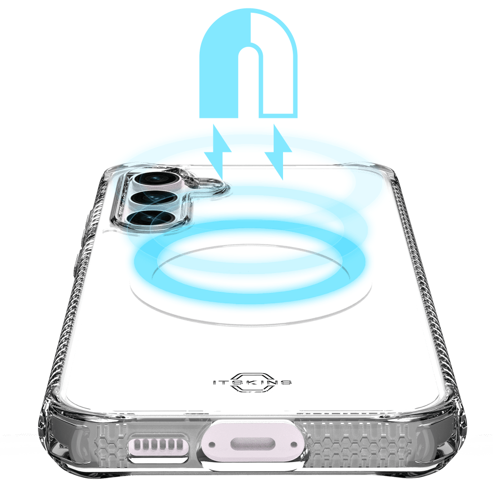 ITSkins Hybrid_R Clear MagSafe Case for Samsung Galaxy S23 FE by ITSkins