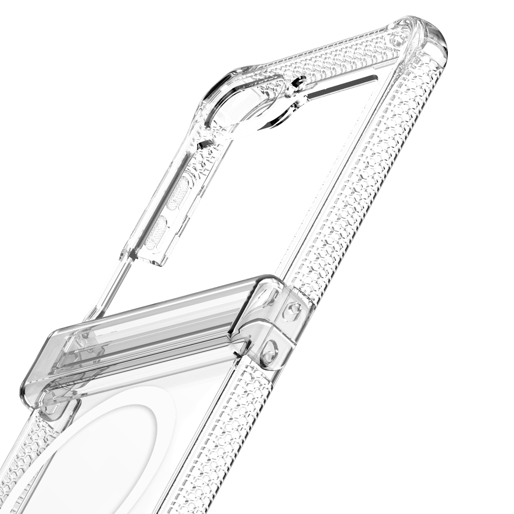 ITSkins Hybrid_R Clear Hinge MagSafe Case for Samsung Galaxy Z Flip5 by ITSkins