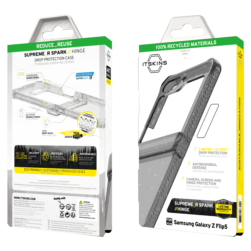 ITSkins Supreme_R Hinge Spark Case for Samsung Galaxy Z Flip5 by ITSkins