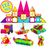 Contixo ST4 Magnetic Tiles 112 PCs 3D Building Blocks by Contixo