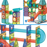 Contixo ST8 Magnetic Light-Up 3D Tiles Building Set – 110 Piece STEM Marble Run Blocks for Kids, Fun Educational Toy for Boys & Girls Ages 3-10+ by Contixo