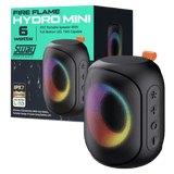 Sway Fire Flame Hydro Mini Waterproof Bluetooth Speaker Black by Sway