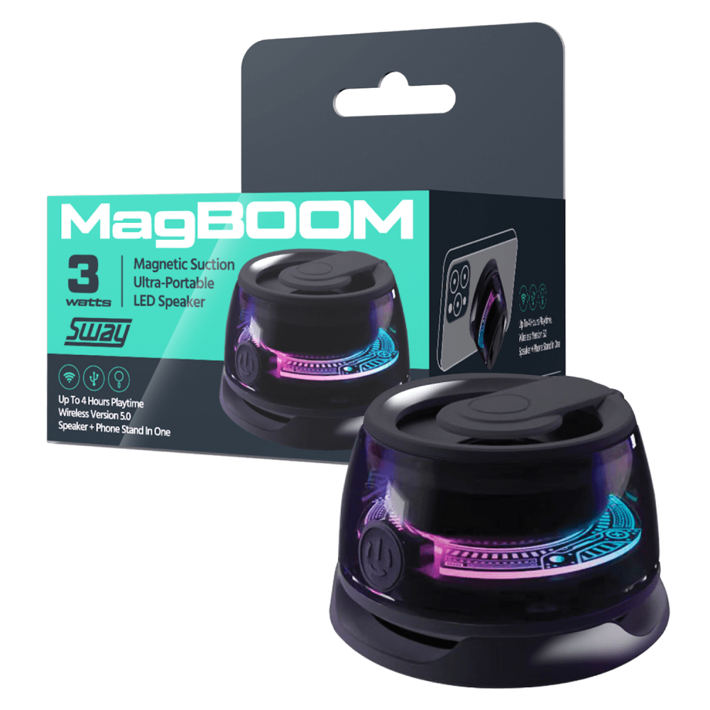 Sway MagBoom LED Magnetic Bluetooth Speaker by Sway