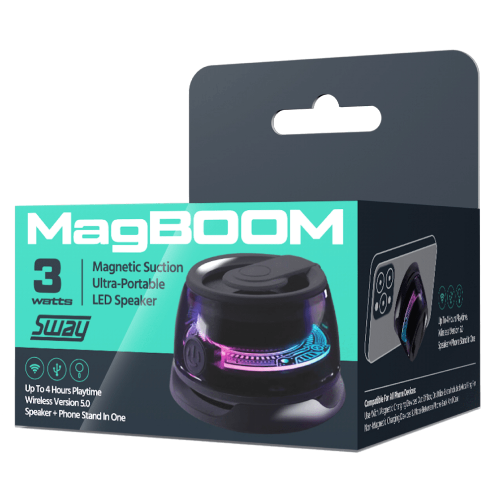 Sway MagBoom LED Magnetic Bluetooth Speaker by Sway