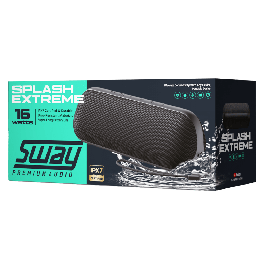 Sway Splash Extreme Waterproof Bluetooth Speaker by Sway